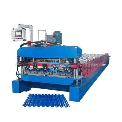 เครื่องผลิตกระเบื้องหลังคากระจก 3KW PLC Control 8-12m/min