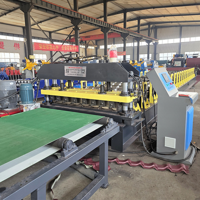 อัตโนมัติ สีเหล็ก Roofing Tile Roll การสร้างเครื่องจักร