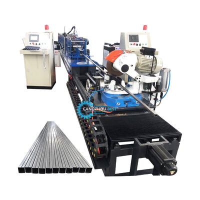 เครื่องรีดขึ้นรูปท่อเหลี่ยมเชื่อมเลเซอร์ขนาดเล็ก 20x20 มม.