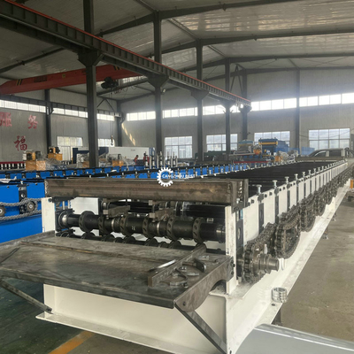 YX1000 0.3-1.2 มิลลิเมตร พื้น Deck โปรไฟล์เหล็ก Roll การสร้างเครื่องจักร 380VAC สําหรับตลาดตุรกี