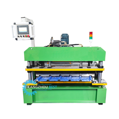ความเร็วสูง โคลอมเบีย ดีไซน์ที่นิยม IBR Trapezoidal Roof Panel Sheet Roll Forming Machine
