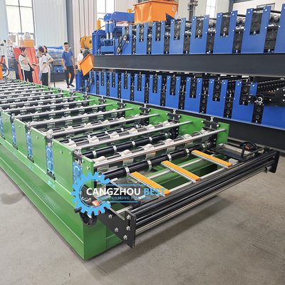 ความเร็วสูง โคลอมเบีย ดีไซน์ที่นิยม IBR Trapezoidal Roof Panel Sheet Roll Forming Machine