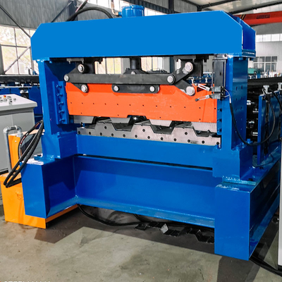 โปรไฟล์เหล็กเหล็ก PLC การควบคุม Decking Sheet Floor Roll การสร้างเครื่องจักร