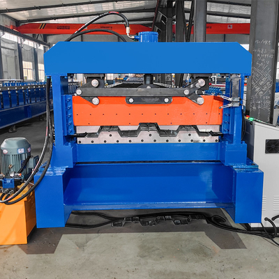 โปรไฟล์เหล็กเหล็ก PLC การควบคุม Decking Sheet Floor Roll การสร้างเครื่องจักร