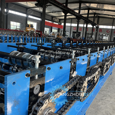 แกลนไซด์ Flying Cutter ไม่หยุด 20m / min Decking ดินเหล็กแผ่นกล่องการสร้างเครื่อง