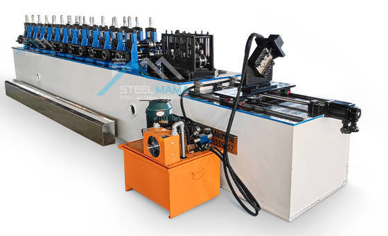 เครื่องปรับรูปร่างม้วนและร่องรอยที่ควบคุมโดย PLC ความเร็วสูง สําหรับเครือข่ายเพดาน C U L T
