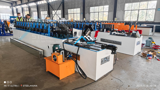 เครื่องปรับรูปร่างม้วนและร่องรอยที่ควบคุมโดย PLC ความเร็วสูง สําหรับเครือข่ายเพดาน C U L T