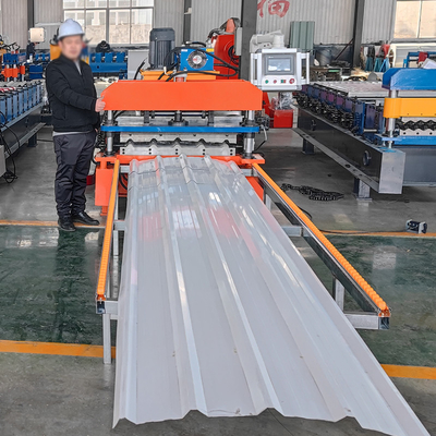 สีเหล็ก โปรไฟล์ความเร็วสูง Rib / R แผ่นหลังคาแผ่น Roll การสร้างเครื่องจักร