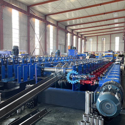 หนาเหล็ก 4 มิลลิเมตร เหล็กการเปลี่ยนแปลงอย่างรวดเร็ว 2&amp;3 คลื่น Crash Barrier Roll Forming Machine