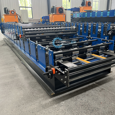 เครื่องตัดอัตโนมัติ ไฮดรอลิก พลังงาน โปรไฟล์เหล็ก ชั้นสองหลังคา Roll การสร้างเครื่อง