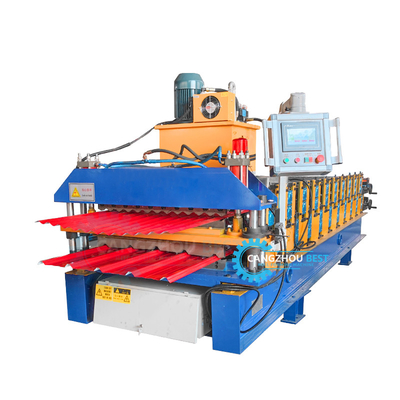 ความกว้างของโค้ล 1000 มิลลิเมตร IBR Sheet โปรไฟล์เหล็ก corrugated รูปแบบม้วนชั้นสอง