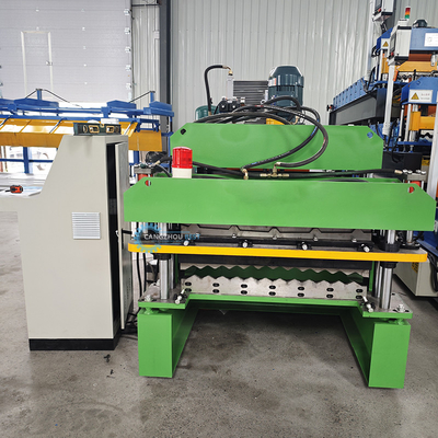 ความเร็วคงที่ อัตโนมัติ PPGI Ridge Cap Roll Forming Machine ด้วยสถานี 15-16