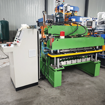 ความเร็วคงที่ อัตโนมัติ PPGI Ridge Cap Roll Forming Machine ด้วยสถานี 15-16