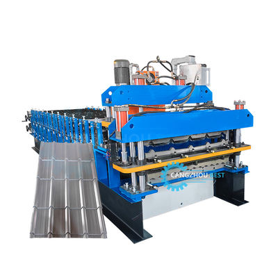 กระเบื้องเคลือบ 3kw 20mm เครื่องขึ้นรูปม้วนแผ่นหลังคา