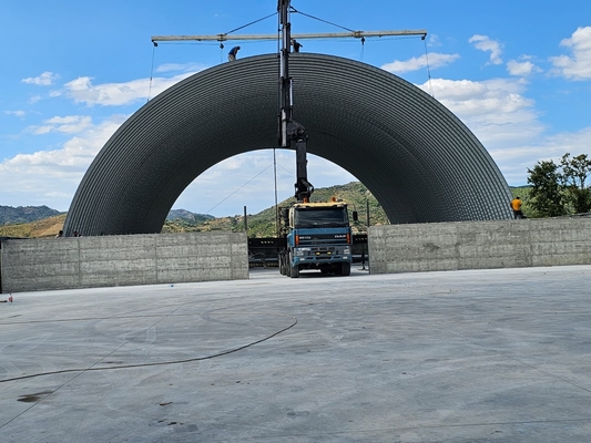 PPGI GI Mobile K Span Roll Forming Machine สําหรับโครงสร้างคอนกรีตและเหล็ก