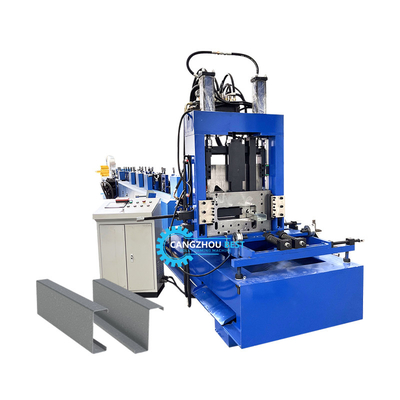 อัตโนมัติ Czu Purlin ไฮดรอลิก Punching และตัด Roll การสร้างเครื่องจักร