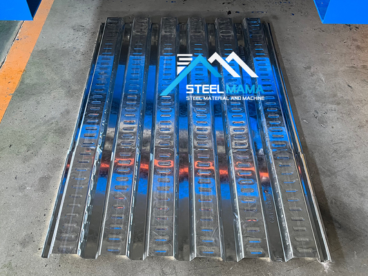 1250 มิลลิเมตรความกว้างของพื้น Deck Roll Forming Machine กับความยาวการตัดปรับและชนิดการตัดไฮดรอลิก