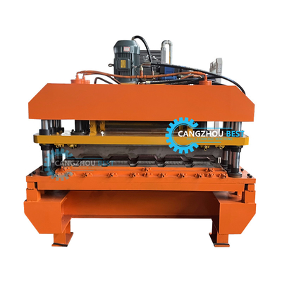 โปรไฟล์เหล็ก ยอดนิยม รัสเซีย ดีไซน์ สีเหล็ก Roofing Tile Roll Forming Machine