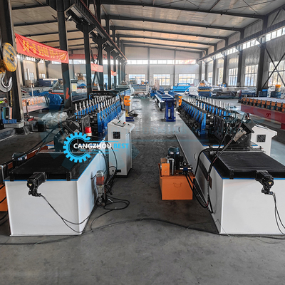 เครื่องปรับสแตนเลสสแตนเลสและรถเลน Roll Forming เครื่องปรับสแตนเลสสแตนเลสและรถเลนเลสด้วยความอดทนในการตัด ± 2 มม และ Omron Encoder
