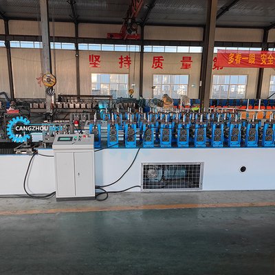 เครื่องปรับสแตนเลสสแตนเลสและรถเลน Roll Forming เครื่องปรับสแตนเลสสแตนเลสและรถเลนเลสด้วยความอดทนในการตัด ± 2 มม และ Omron Encoder