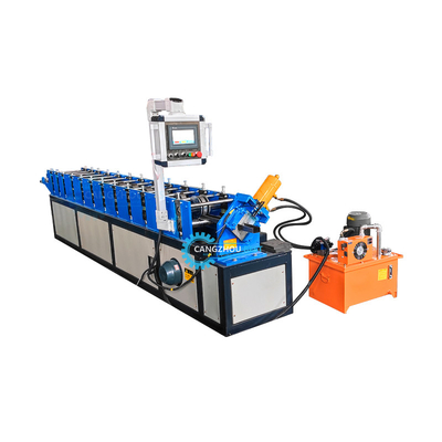 7.5 * 1.2 * 1.5m ระบบตัดไฮดรอลิก Stud และ Track Roll Forming Machine กับความอดทนในการตัด ± 2 มม