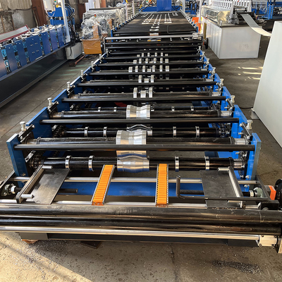 โปรไฟล์เหล็กชั้นสองข้อมือสูง ซิมบับเว่ย ยอดนิยม Roofing Sheet Roll Forming Machine