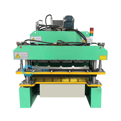 YX840&amp;836 เครื่องปั้นแผ่นม้วนแผ่นสีสําหรับหลังคาชั้นสองแบบแบบสแตนเลส