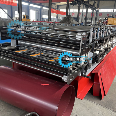 ความกว้างของโค้ล 1220mm หลังคา Tile&amp; Trapezodial หลังคาแผ่นชั้นสอง Roof Roll Forming Machine
