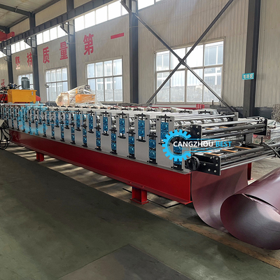 ความกว้างของโค้ล 1220mm หลังคา Tile&amp; Trapezodial หลังคาแผ่นชั้นสอง Roof Roll Forming Machine