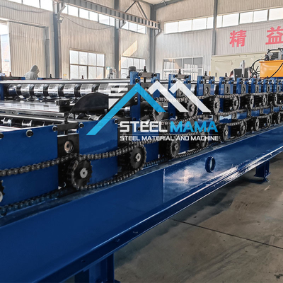 5.5Kw พลังงานมอเตอร์หลัก เครื่องทําแผ่นหลังคาชั้นสอง 8-12m / นาที ความเร็วในการสร้างสําหรับหลังคาที่ยั่งยืน