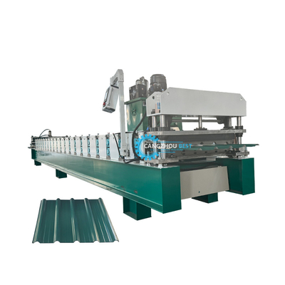 PPGI GI Color Steel Profile Roofing Sheet / Panel Roll Forming Machine เครื่องปรับปรุงแผ่นหลังคา / แผ่น