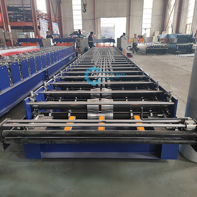 รัสเซีย ยอดนิยม H44 โปรไฟล์เหล็ก แผ่นหลังคาเหล็กกระดาษ Roll การสร้างเครื่อง