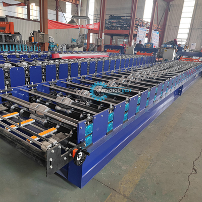รัสเซีย ยอดนิยม H44 โปรไฟล์เหล็ก แผ่นหลังคาเหล็กกระดาษ Roll การสร้างเครื่อง