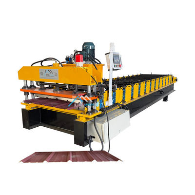 ระบบควบคุม PLC เครื่องทําหลังคาโลหะสําหรับ 0.3mm-0.8mm