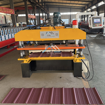 ระบบควบคุม PLC เครื่องทําหลังคาโลหะสําหรับ 0.3mm-0.8mm