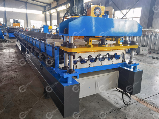 เครื่องปรับปรุงกระดาษหลังคา 8-15m / min ความเร็ว ไฮดรอลิกตัดความยาวใด ๆ การตัดสําหรับธุรกิจ