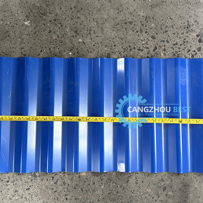 0.6mm Roof Sheet Roll Forming Machine โดย Delta PLC สําหรับโครงการขนาดใหญ่