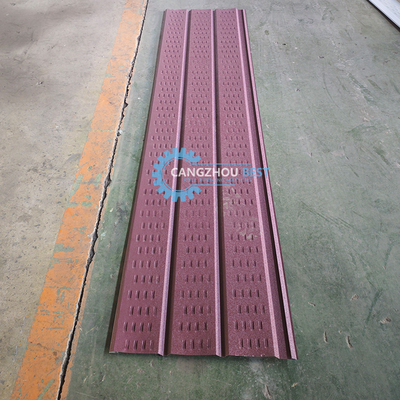 PLC Control แผงผนังเหล็กความเร็วสูงแผง Soffit Making Roll Forming Machine