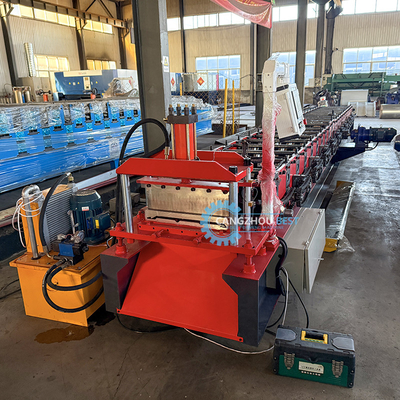 PLC Control แผงผนังเหล็กความเร็วสูงแผง Soffit Making Roll Forming Machine