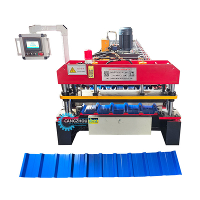 เครื่องตัดอัตโนมัติ ไฮดรอลิกชนิด สีเหล็ก IBR หลังคาแผ่นกล่องการสร้าง