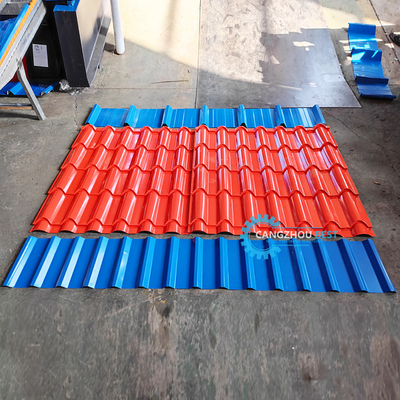 หลังคาไทล์ corrugated IBR สามโปรไฟล์ในหนึ่งสี