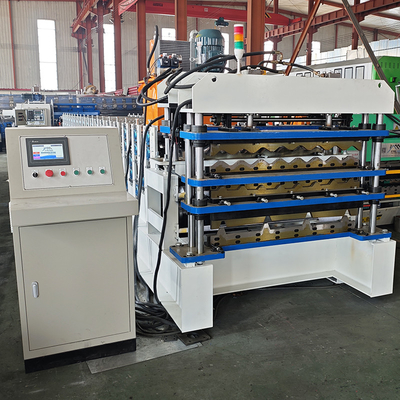 แคนาดา ยอดนิยมไทล์สามชั้น IBR Roofing Sheet Roll Forming Machine