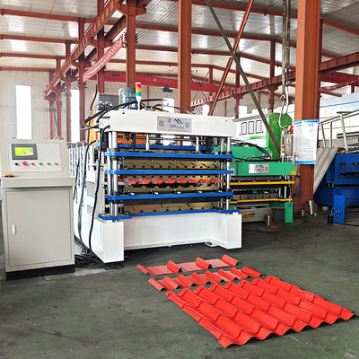 แคนาดา ยอดนิยมไทล์สามชั้น IBR Roofing Sheet Roll Forming Machine