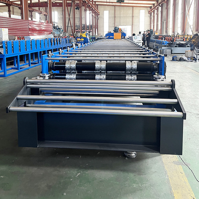ความหนาของวัสดุ 1.2 มิลลิเมตร PLC การควบคุม Decking Sheet Roll การสร้างเครื่องจักร
