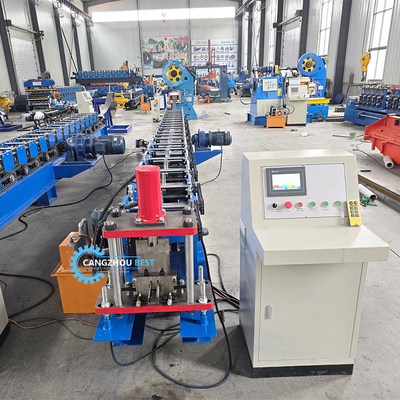 สแตนเลสเหล็กเหล็ก PLC การควบคุมชั้นวางตั้ง Rack Roll การสร้างเครื่องจักร