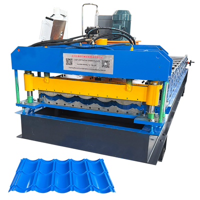 เครื่องปรับปรุงแผ่นผนังหลังคาโลหะที่ควบคุมโดย PLC