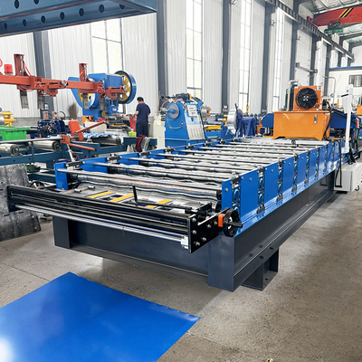 เครื่องปรับปรุงแผ่นผนังหลังคาโลหะที่ควบคุมโดย PLC