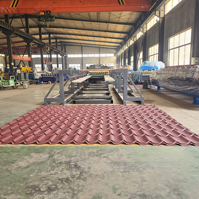 อัตโนมัติ สีเหล็ก Roofing Tile Roll การสร้างเครื่องจักร