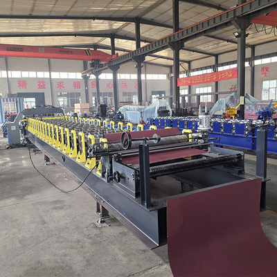 อัตโนมัติ สีเหล็ก Roofing Tile Roll การสร้างเครื่องจักร