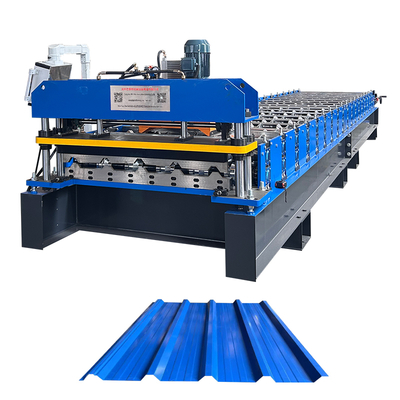 เครื่องตัดแบบอัตโนมัติ โปรไฟล์หลังคาเหล็ก หลังคาแผ่นแผ่นม้วนสําหรับขาย